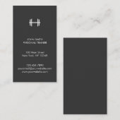 モダンなフィットネスまたはパーソナルトレーナーの名刺 名刺 (正面/裏面)