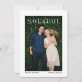 モダンなフォトウェディングのSave the Date セーブザデート (正面)