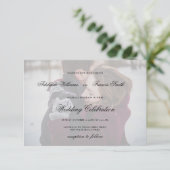 モダンなフォトウェディング 招待状 (スタンド正面)