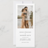 モダンなフォトコラージュの結婚式 セーブザデート (裏面)