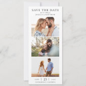 モダンなフォトコラージュの結婚式 セーブザデート (正面)