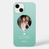 モダンなフォトモノグラムロマンチックハート座標 Case-Mate iPhoneケース (裏面)