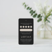 モダンなフォト衣類ケアハングタグカード 名刺 (スタンド正面)