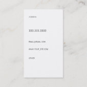 モダンなフォント 名刺 (裏面)