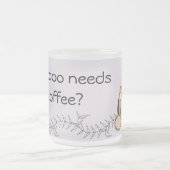 モダンなフクロウのマグ フロストグラスマグカップ (中央)