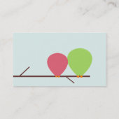 モダンなフクロウの名刺 名刺 (裏面)