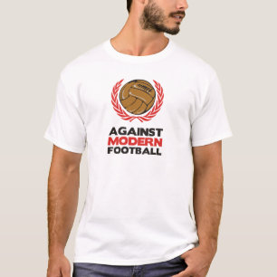 モダンなフットボールに対して Tシャツ