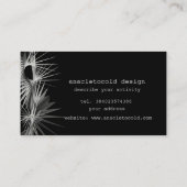 モダンなフラクタルの星のbussinessカード 名刺 (裏面)