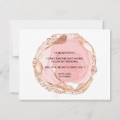 モダンなフラッシュピンクのあなたは私のフラワーガールに招待状 招待状 (裏面)