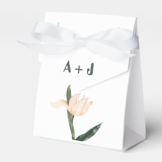 モダンなフラッシュピンクの花 フェイバーボックス (正面サイド)