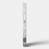 モダンなフラミンゴ シルバーグリッターのボケ Case-Mate iPhoneケース (裏面 / 左)