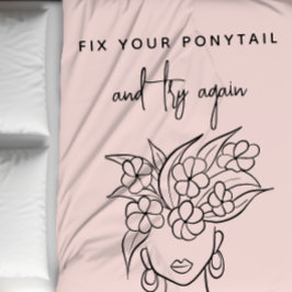 モダンなフラワープリント 再チャレンジ 女性 フリースブランケット