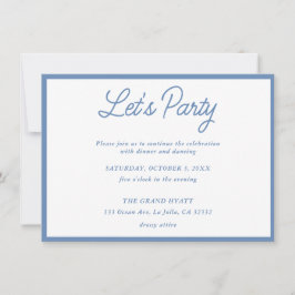 モダンなフランスの花柄 バット・ミッツヴァ・パーティー招待状 招待状