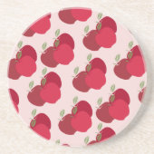 モダンなフルーツインスパイアされたアップルサンドストーンコースター コースター (正面)