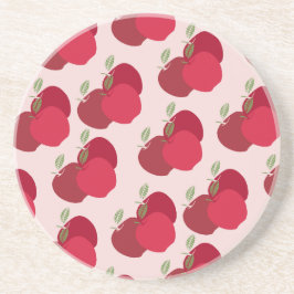 モダンなフルーツインスパイアされたアップルサンドストーンコースター コースター
