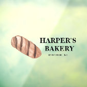 モダンなフレッシュなパン屋のプロフェッショナルロゴ ウィンドウサイン (シート3)