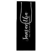 モダンなブライズメイドの提案 ワインギフトバッグ (正面)