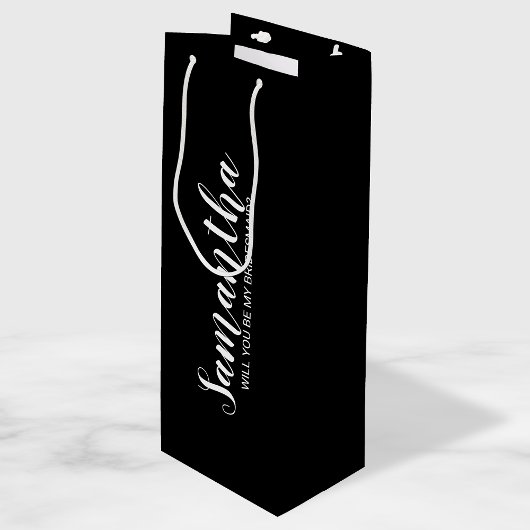 モダンなブライズメイドの提案 ワインギフトバッグ