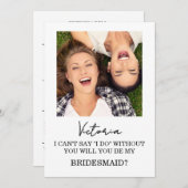 モダンなブライズメイド提案ウェディングカード 招待状 (正面/裏面)