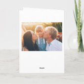 モダンなブラシの原稿の折られる明るいクリスマスの写真 シーズンカード (裏面)