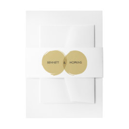 モダンなブラシは腹バンドをなでます 招待状ベリーバンド