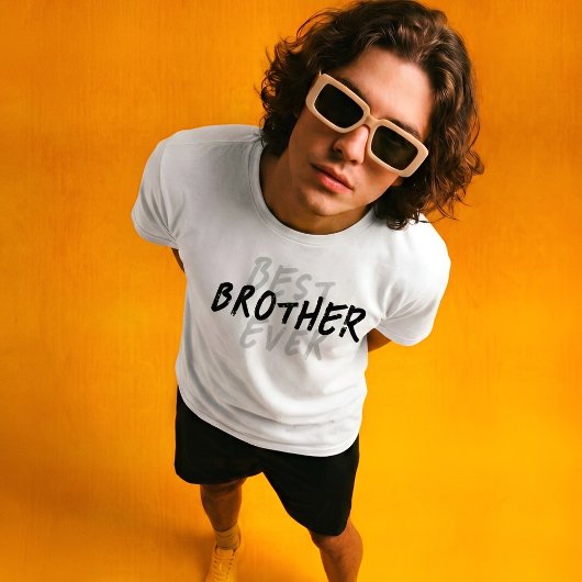 モダンなブラックとグレーのグランジ 最強の兄貴 Tシャツ