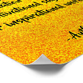 モダンなブラックとゴールドの名言を作成する ポスター (角)