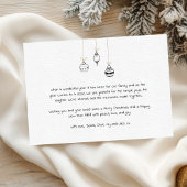 モダンなブラックとゴールドの手描きファミリーフォト シーズンカード