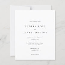 モダンなブラックとホワイトのウェディング