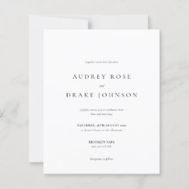 モダンなブラックとホワイトのウェディング