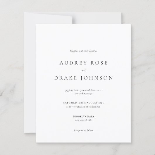 モダンなブラックとホワイトのウェディング (正面)