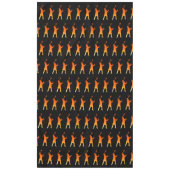 モダンなブラックの最新テクノロジー卒業式 テーブルクロス (正面)