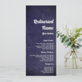 モダンなブラックボード、レストラン スリムライン メニュー (スタンド正面)