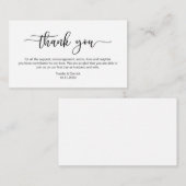 モダンなブラックミニマルフォント、誕生日ありがとうございます エンクロージャーカード (正面/裏面)