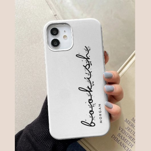 モダンなブラック&ホワイトの本好きなカスタムデザイン Case-Mate iPhoneケース
