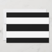 モダンなブラック＆ホワイトの「Save The Date」お知らせ 招待状 (裏面)