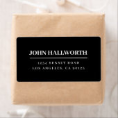 モダンなブラック＆ホワイト ラベル (インサイチュ)