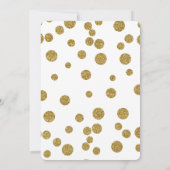 モダンなブランチ & バブル 招待状 (裏面)