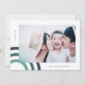 モダンなブルーのホリデー写真 (正面)