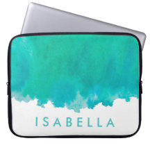 モダンなブルーグリーンターコイズ ウォーターカラー名前 エレガント