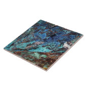 モダンなブルーグリーンマラカイトミネラルストーン タイル (側面)