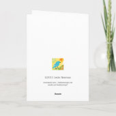 モダンなブルージェイのハッピー ホリデー カード (裏面)