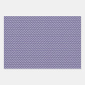 モダンなブルー、ピンク、グリーンのストライプ、ブルーのチェック柄 ラッピングペーパーシート (正面2)