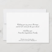 モダンなブルー 20:20 ビジョン HAPPY NEW YEAR (裏面)