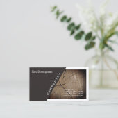 モダンなブレンドカバー対角線およびフレーム 名刺 (スタンド正面)