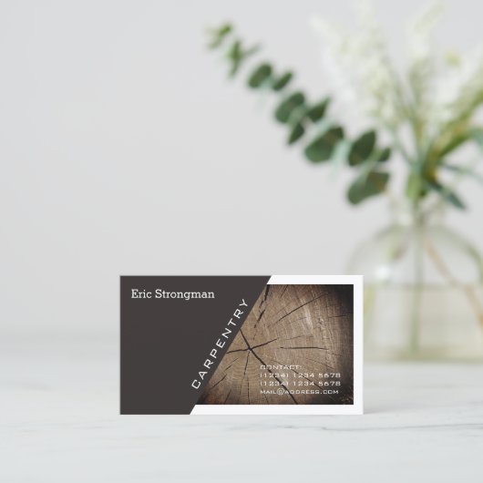 モダンなブレンドカバー対角線およびフレーム 名刺 (スタンド正面)