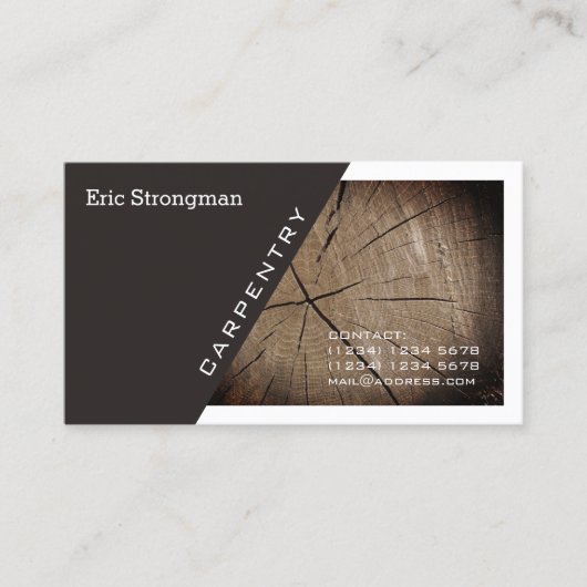 モダンなブレンドカバー対角線およびフレーム 名刺 (正面)