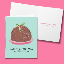 モダンなプリンイラストのメリークリスマス サンキューカード