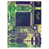 モダンなプリント基板デザイン - 名前を刻んでギークをアピール クリップボード (裏面)