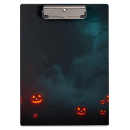 モダンなプレミアムハロウィンブランディングデザイン クリップボード